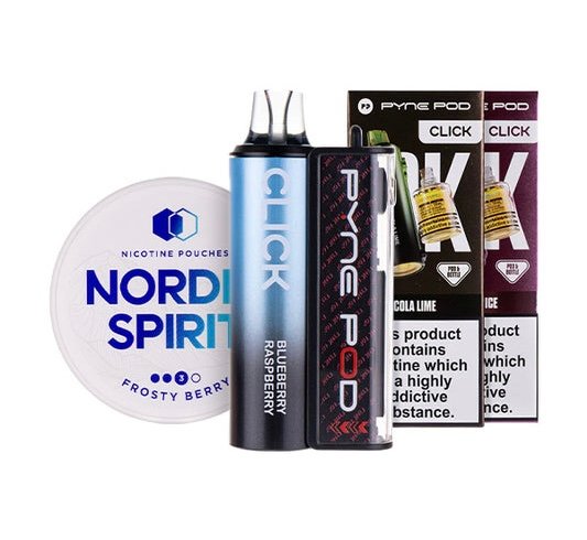 Pyne Pod Click 50k Vape Kit & Nicotine Pouch Bundle