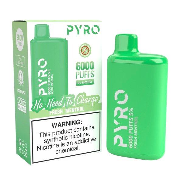 PYRO 6000 PUFF Fresh Menthol