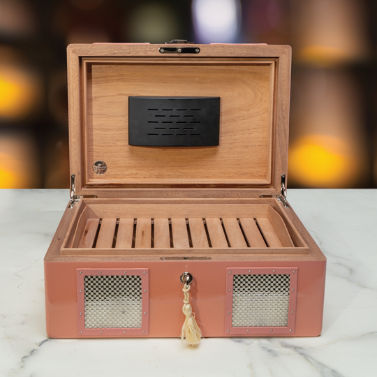 Ashton Retro 1950's Metallic Pink Humidor - Image 5