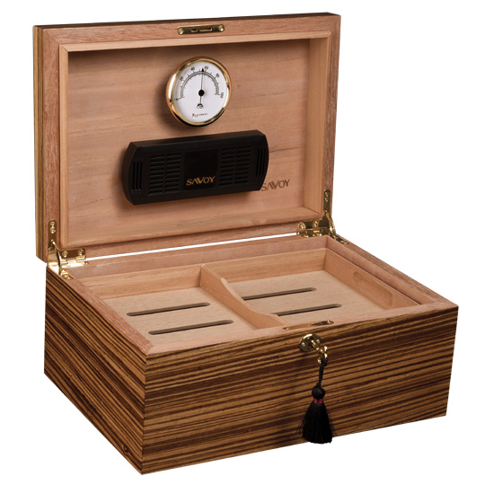 Savoy Zebrawood Humidor - Image 2