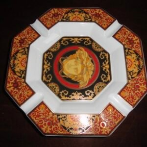 Versace Porcelain Medusa Ashtray 9”